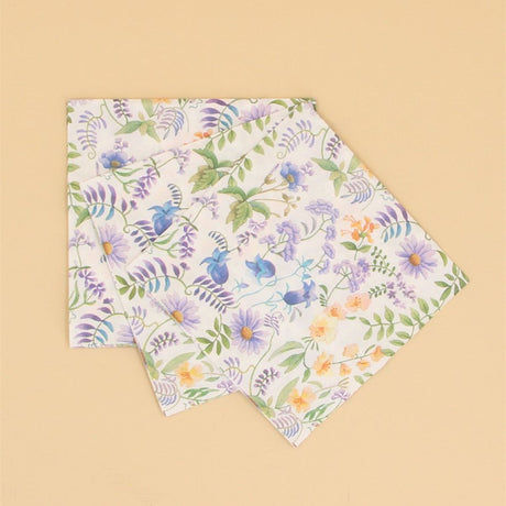 Gisela Graham Lilac & Bluebells Paper Napkins (Pack of 20)