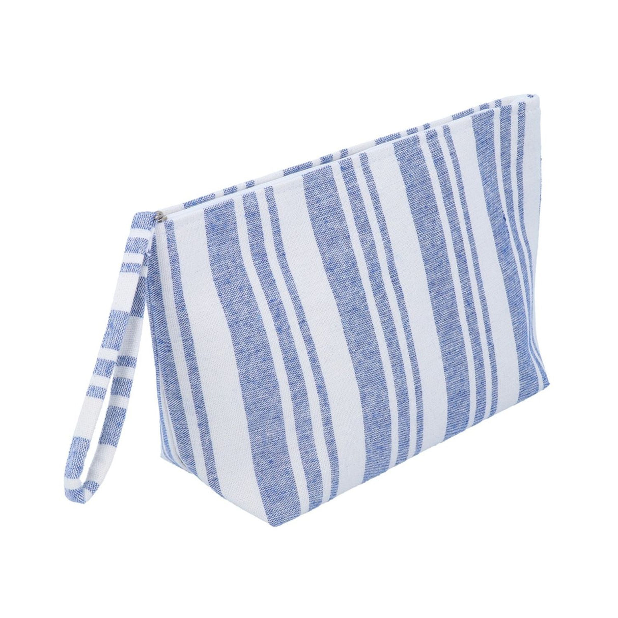Gisela Graham Blue Striped Fabric Washbag