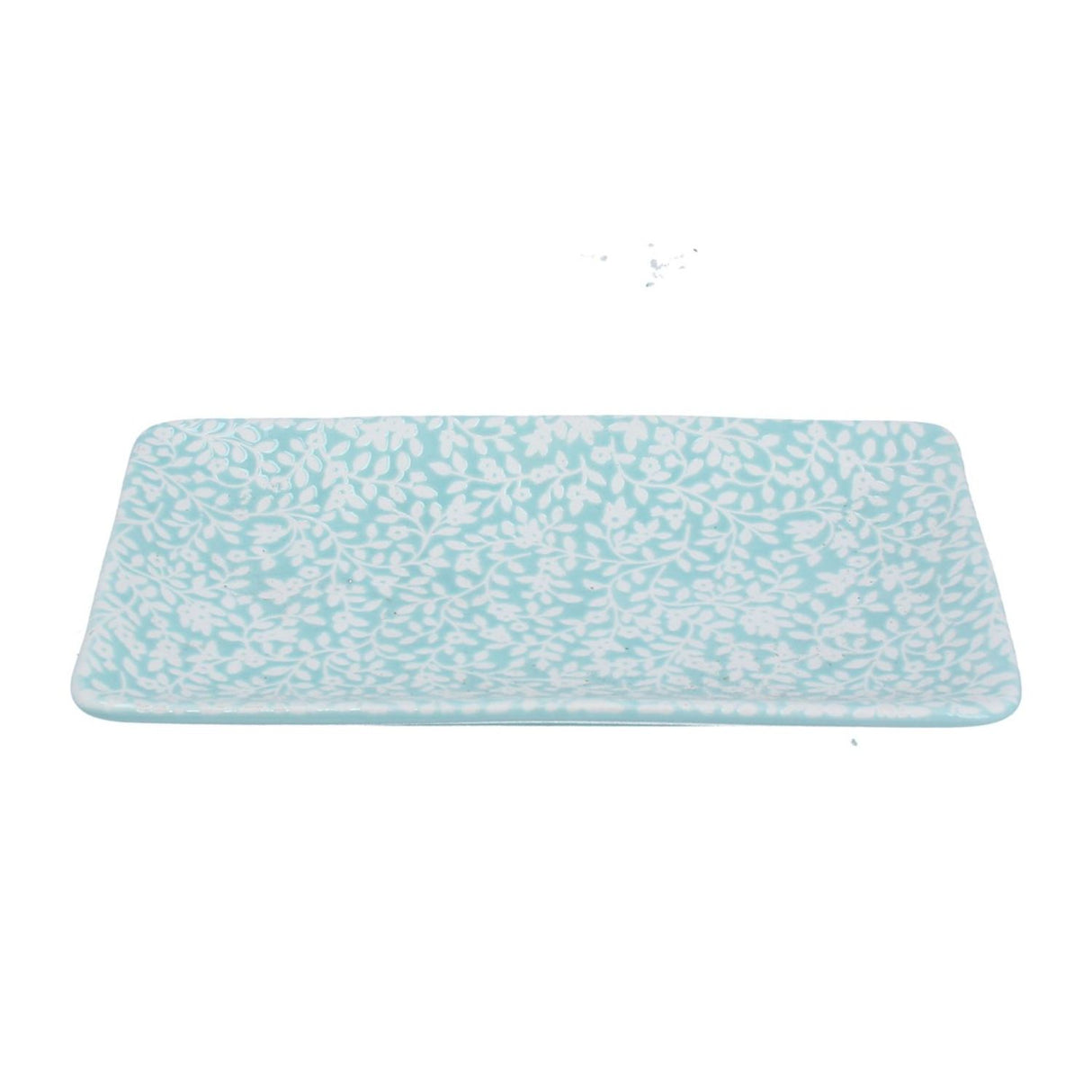 Gisela Graham Blue Porcelain Rectangle Trinket Dish