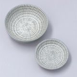 Gisela Graham Grey Porcelain Round Trinket Dish (Set of 2)