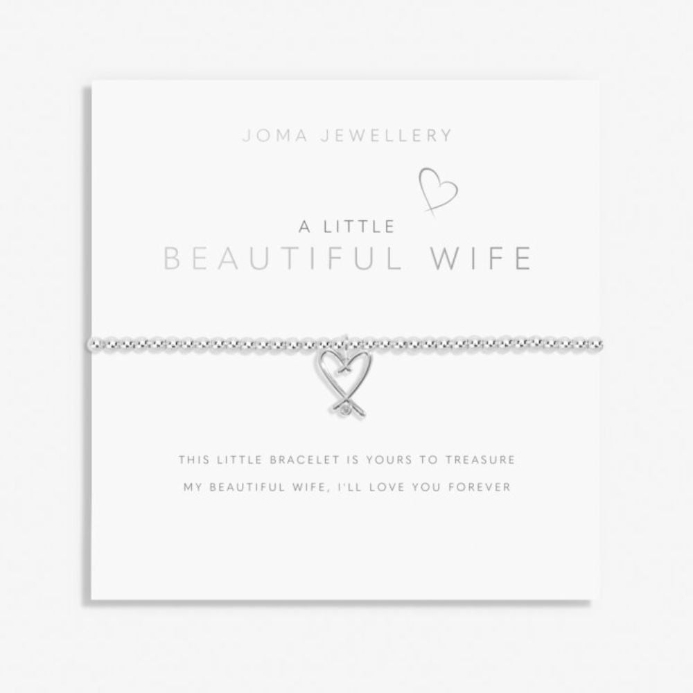 Joma Jewellery Silver A Little 'Beautiful Wife' Bracelet – Old