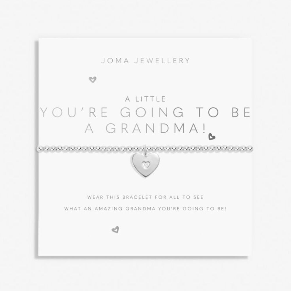 Joma Jewellery A Little 'You're Going To Be A Grandma' Silver Bracelet