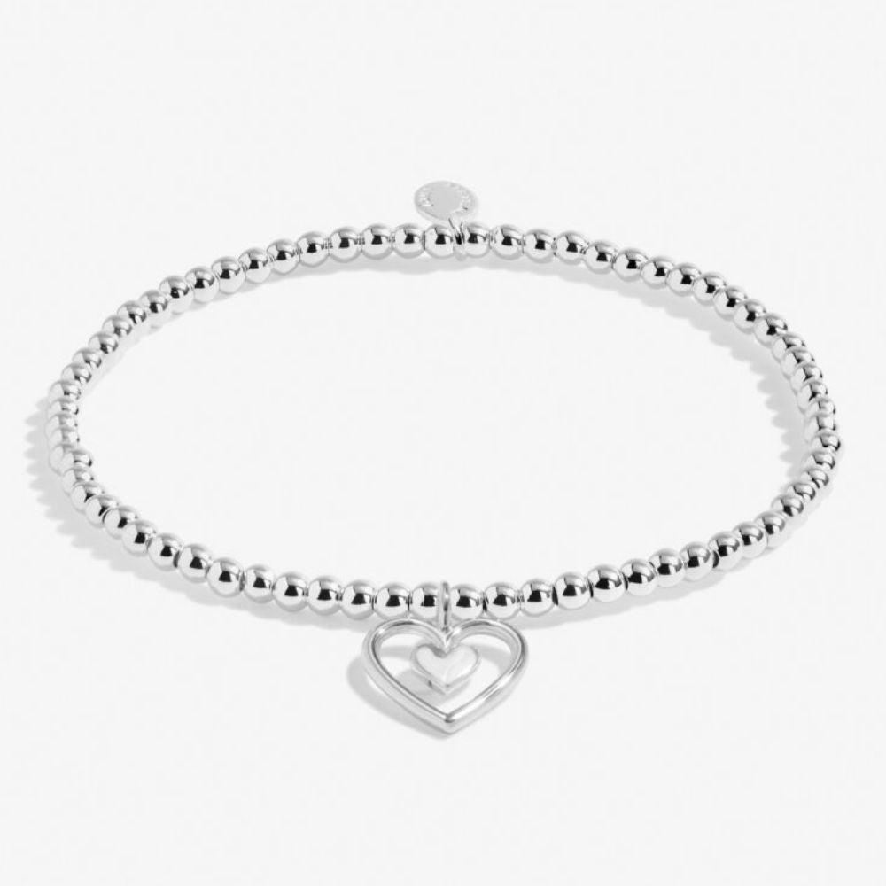 Joma Jewellery Mother's Day From The Heart 'Happy Mother's Day' Bracelet In Silver Plating