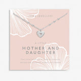 Joma Jewellery Mother's Day A Little 'Mother And Daughter' Necklace In Silver Plating