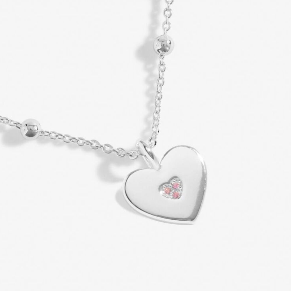 Joma Jewellery Mother's Day A Little 'Mother And Daughter' Necklace In Silver Plating