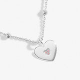 Joma Jewellery Mother's Day A Little 'Mother And Daughter' Necklace In Silver Plating