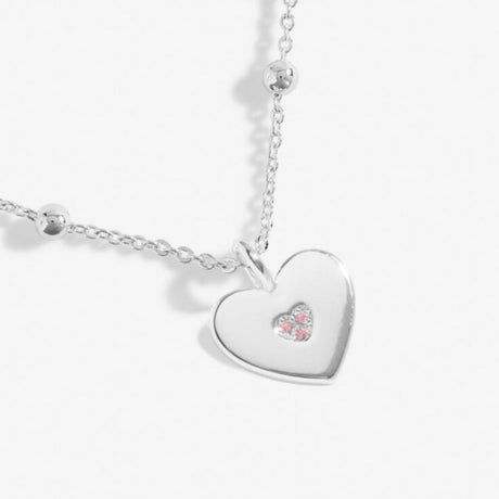 Joma Jewellery Mother's Day A Little 'Mother And Daughter' Necklace In Silver Plating