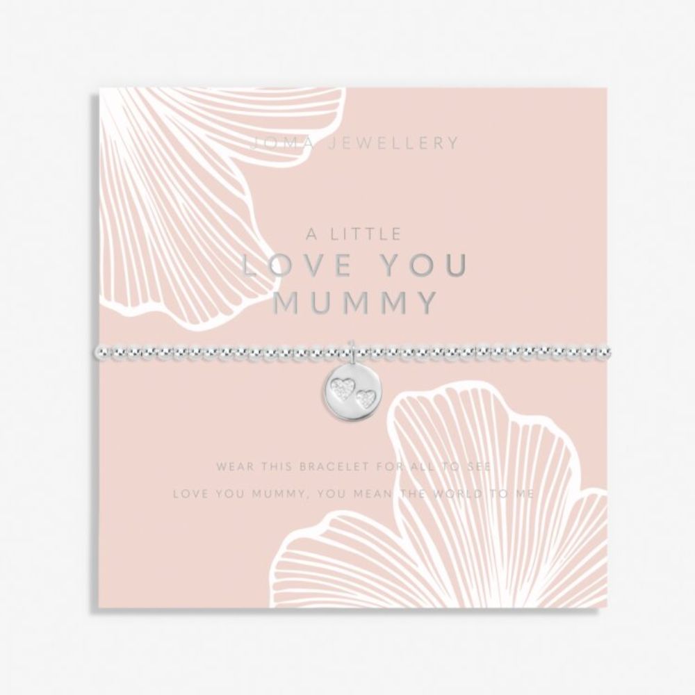 Joma Jewellery Mother's Day A Little 'Love You Mummy' Bracelet In Silver Plating