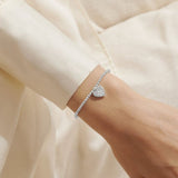 Joma Jewellery Mother's Day A Little 'If Mums Were Flowers I'd Pick You' Bracelet In Silver Plating