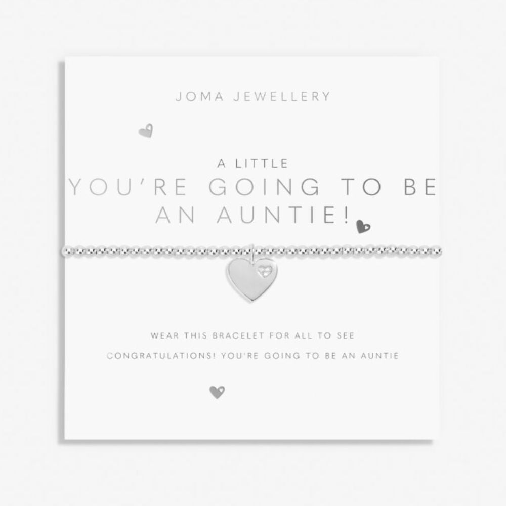 Joma Jewellery A Little 'You're Going To Be An Auntie' Silver Bracelet