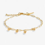 Joma Jewellery Charms Anklet In Gold Plating