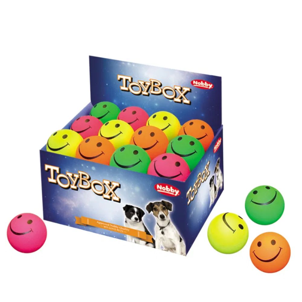 Nobby Foam Rubber Smiley Balls (Assorted)