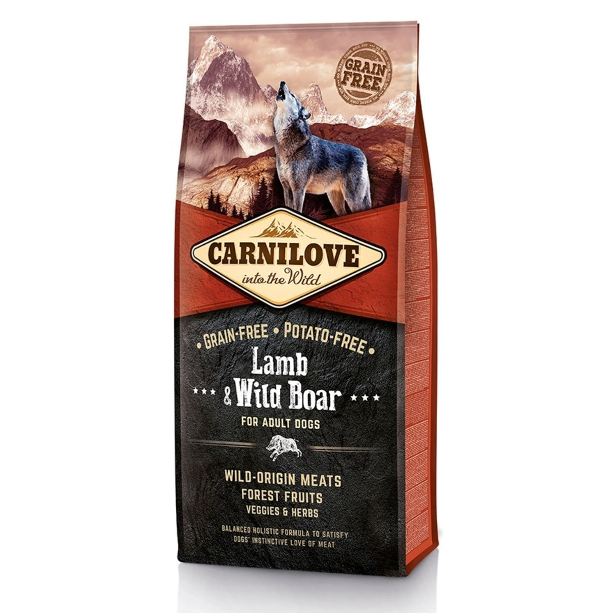 Carnilove 12kg + 2kg Lamb & Wild Roar Dog Food