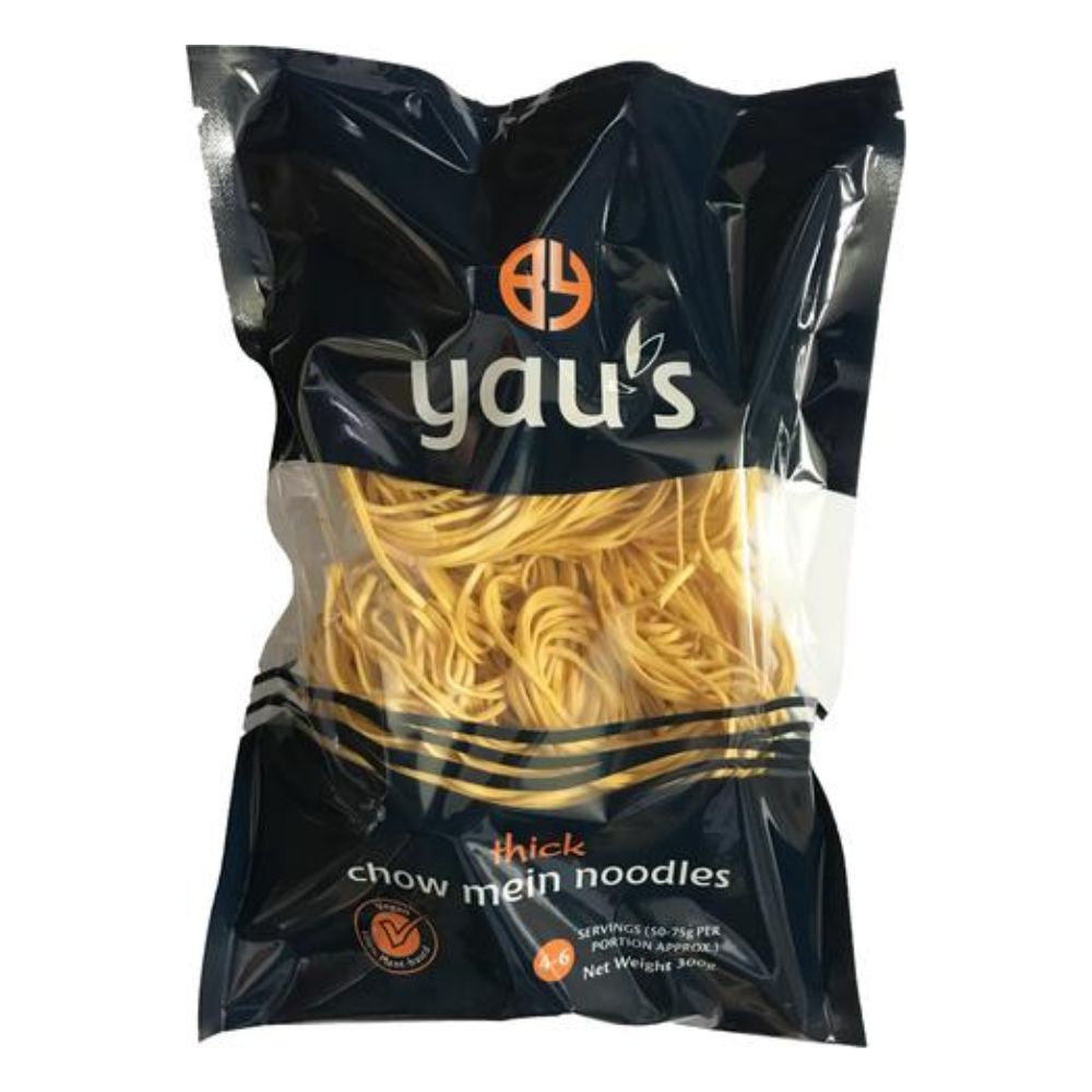 Yaus 300g Thick Chow Mein Noodles