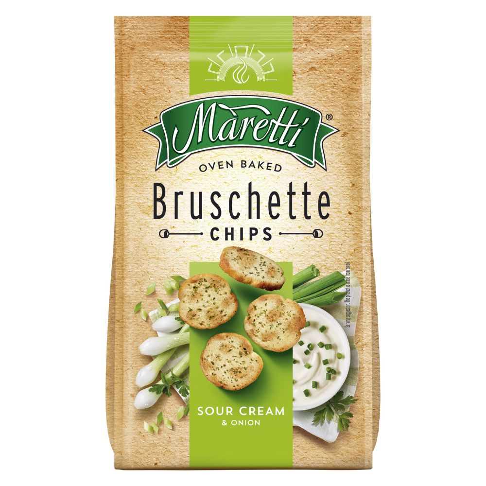 Maretti 150g Bruschette Chips Sour Cream and Onion