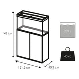 Ciano Emotions 239L Black Aquarium & Cabinet