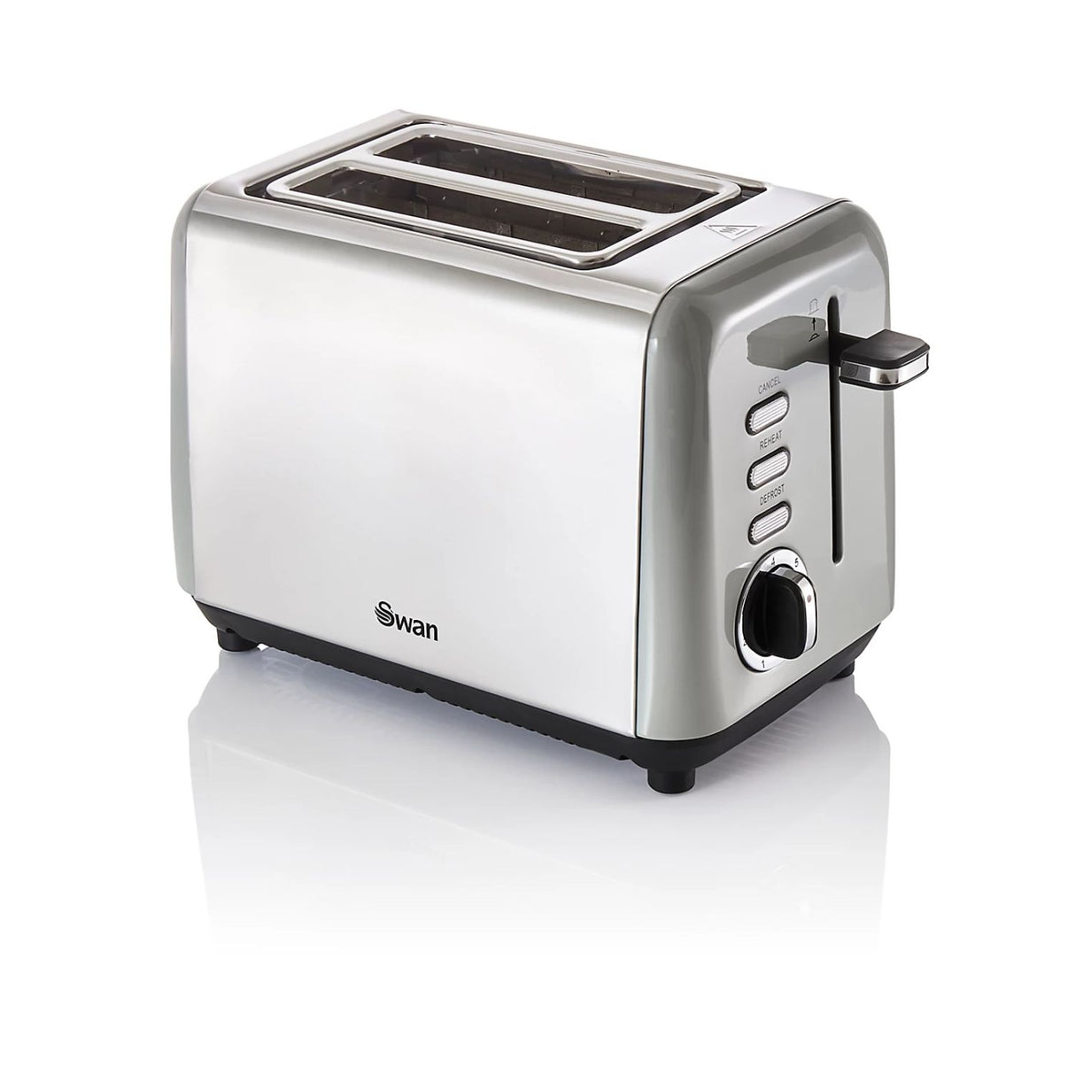 Swan Townhouse 2 Slice Grey Toaster