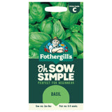 Fothergills Oh Sow Simple Basil Vegetables Seeds