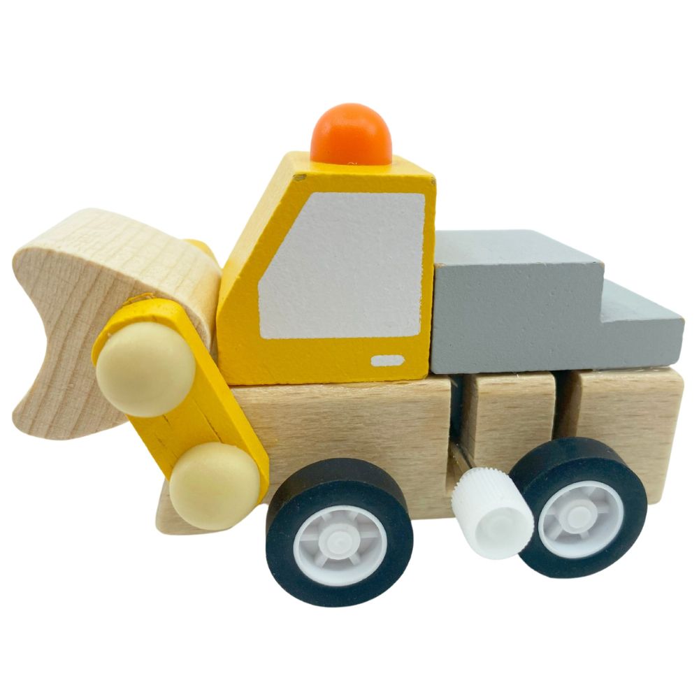 House Of Marbles Wooden Clockwork Construction Vehicles (Choice of 2)