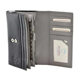 Mala Leather Grey Best Friends Horses Matinee Purse