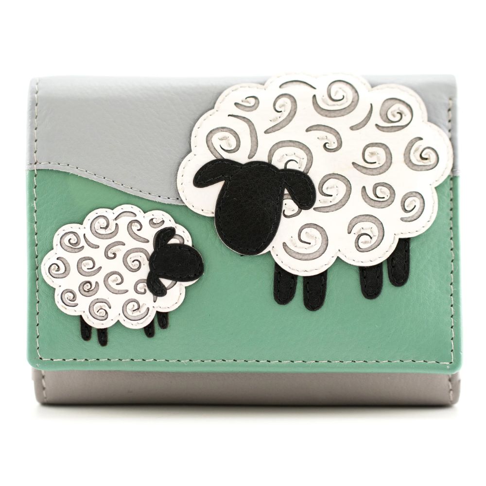 Mala Leather Valais Midi Tri Fold Purse