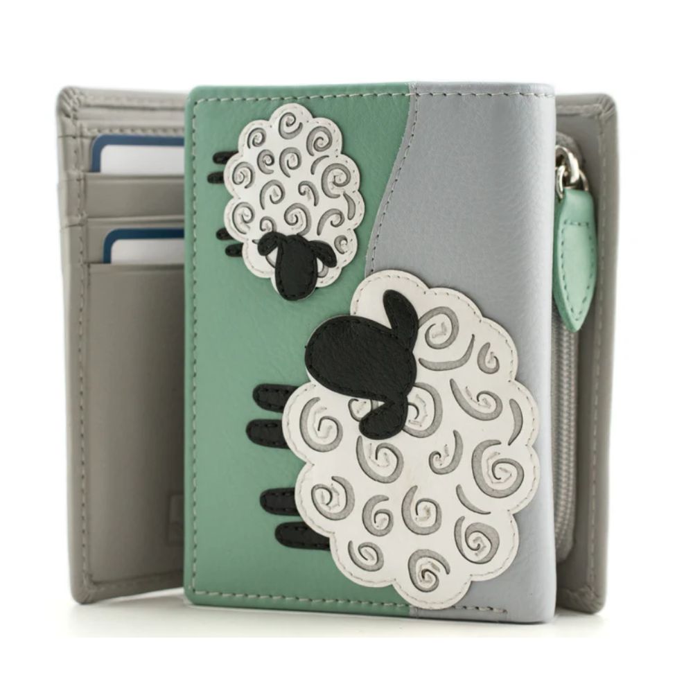 Mala Leather Valais Midi Tri Fold Purse