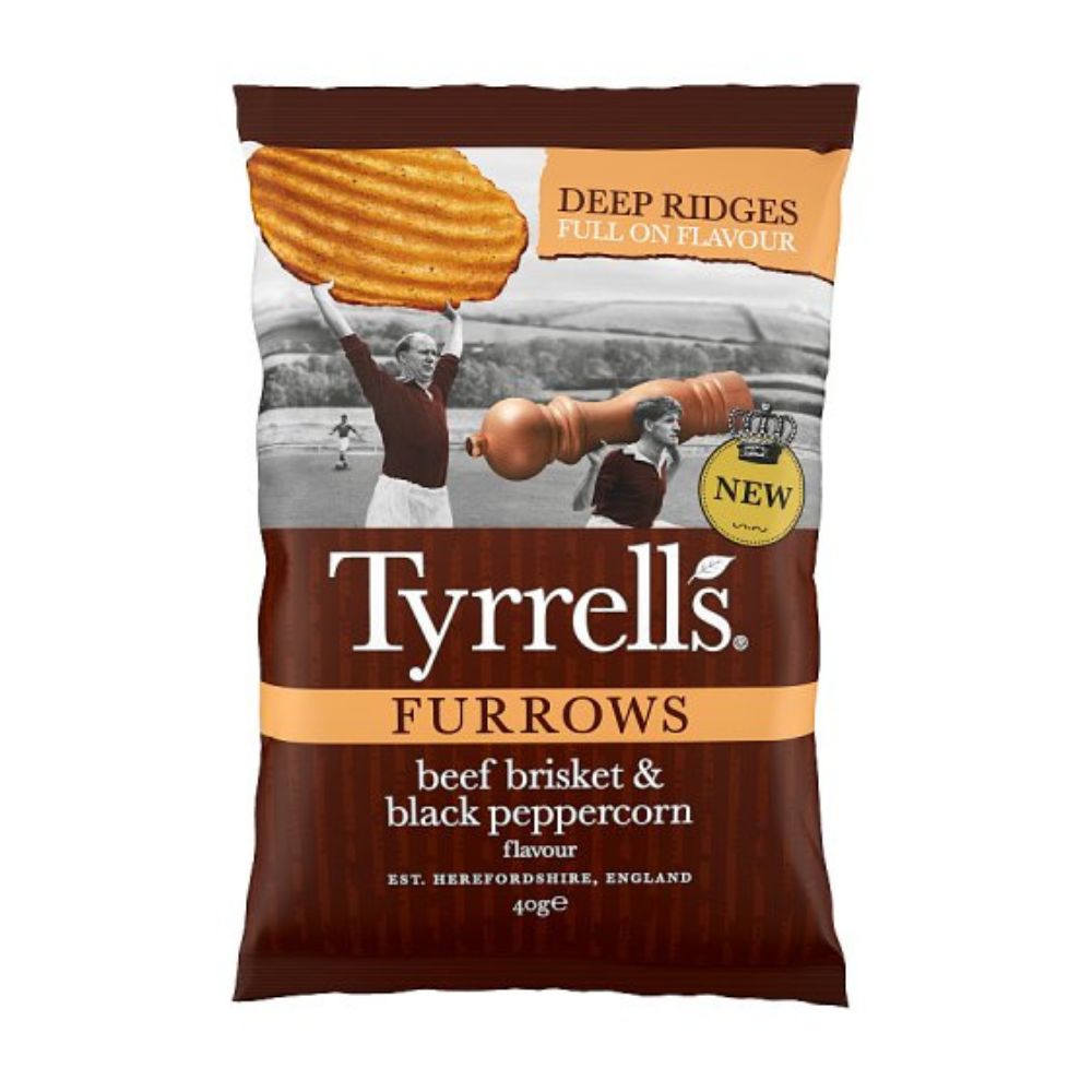 Tyrells 40g Tyrrells Furrows Beef Brisket