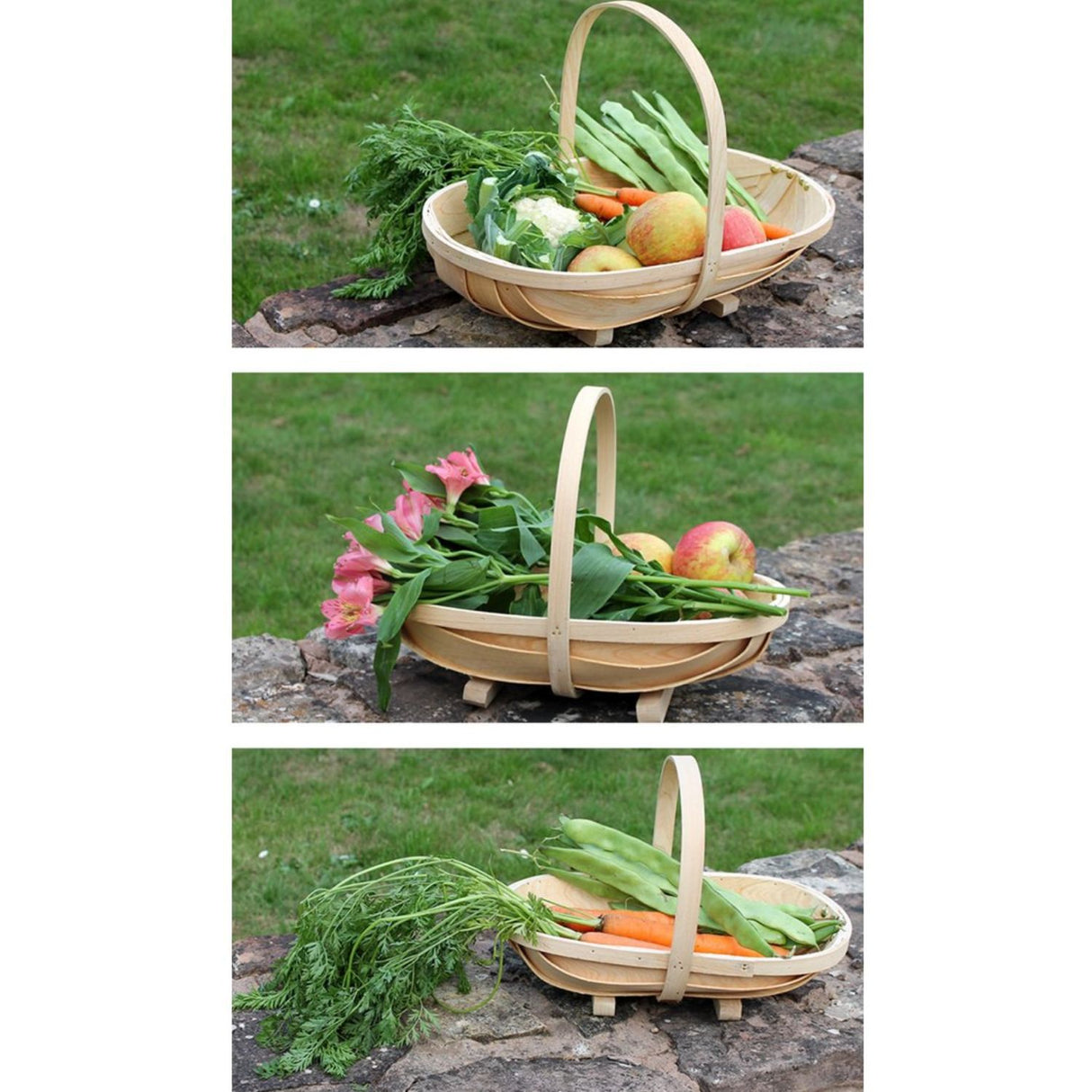 GreenKey Large Wooden Trug