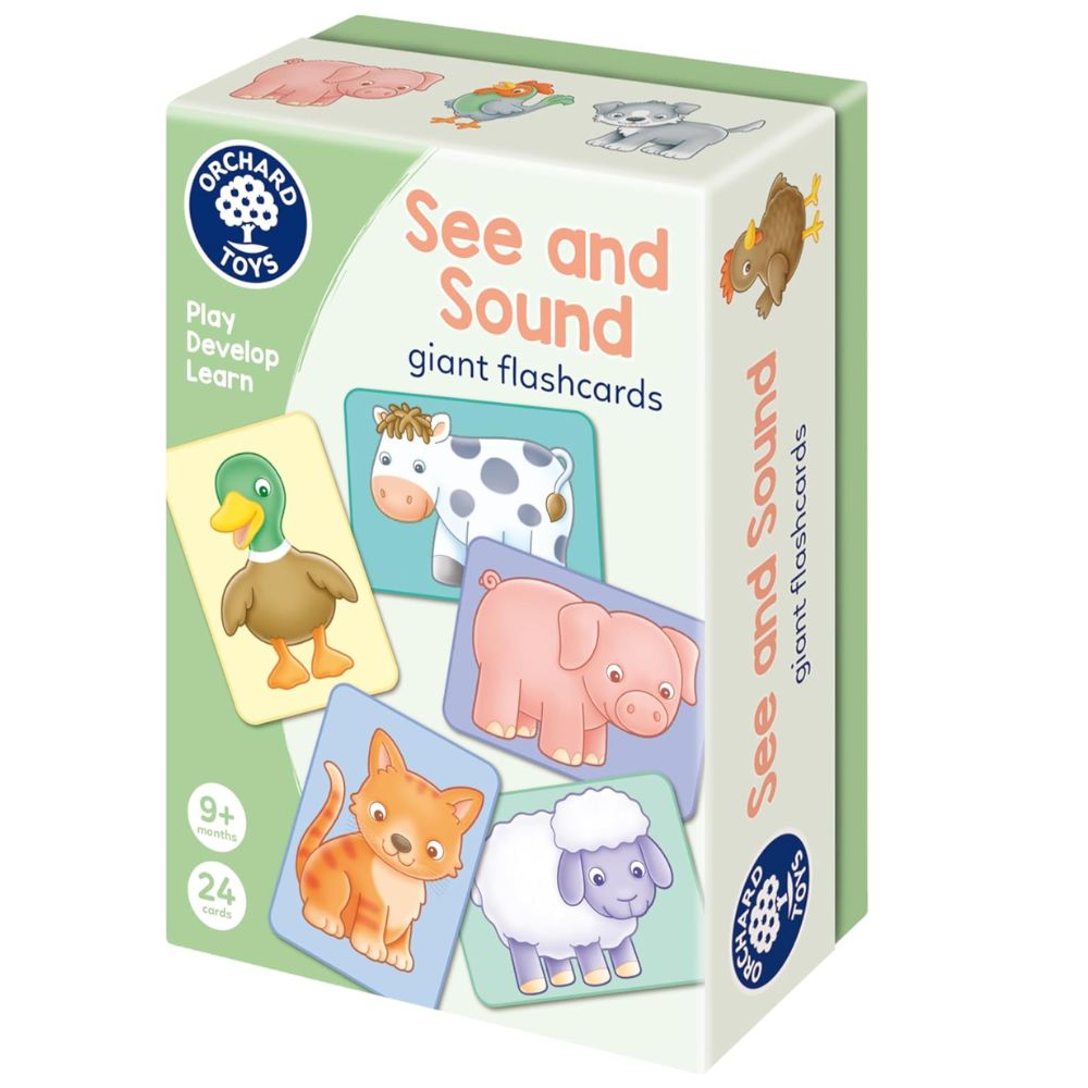 Orchard Toys See and Sound Giant Flashcards