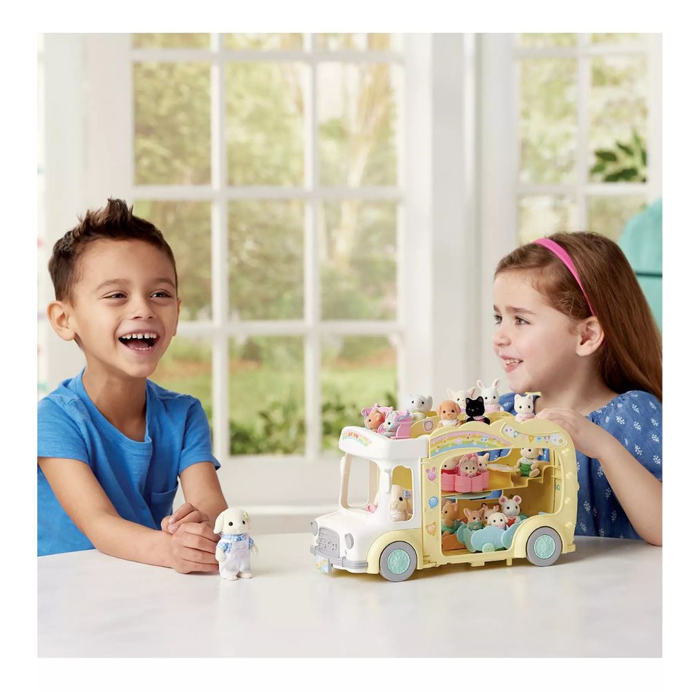 Sylvanian Families Rainbow Fun Nursery Bus