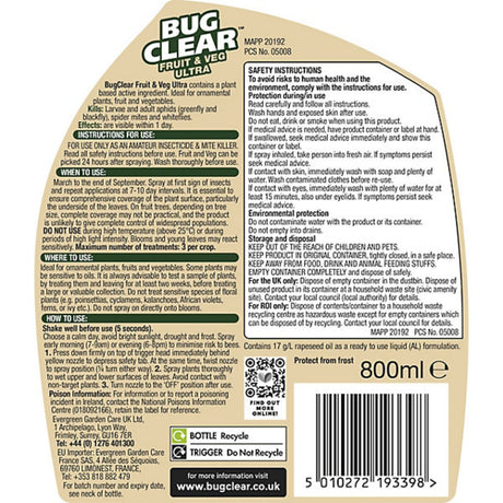 Bugclear 800ml Pest Control Pesticide