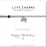 Life Charms "Happy Birthday" Hearts Bracelet