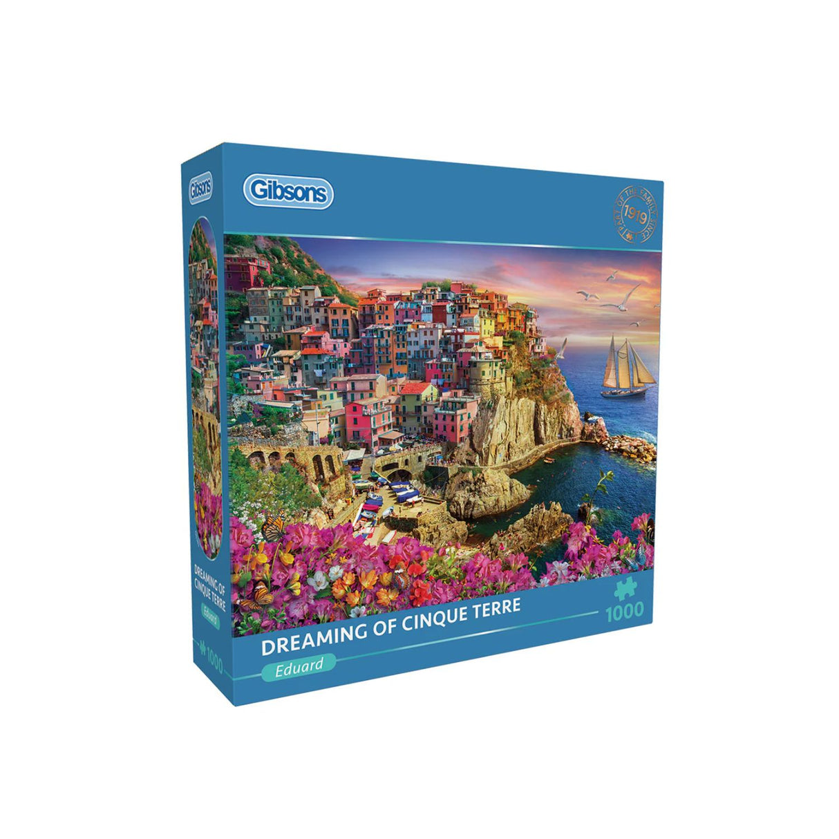 Gibsons Games 1000 Piece Dreaming Of Cinque Terre Jigsaw Puzzle