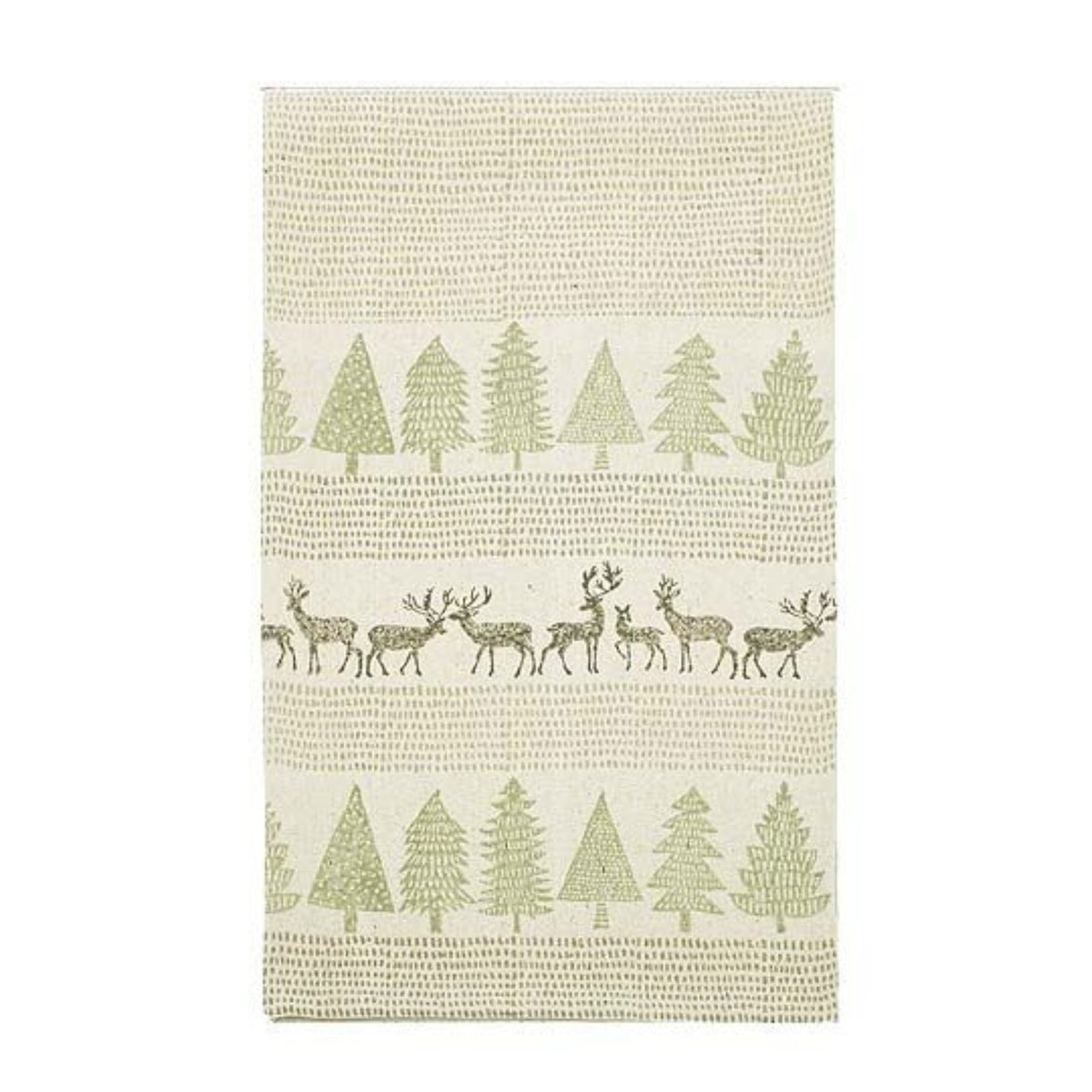 Walton & Co 180cm Forest Scene Block Print Runnner