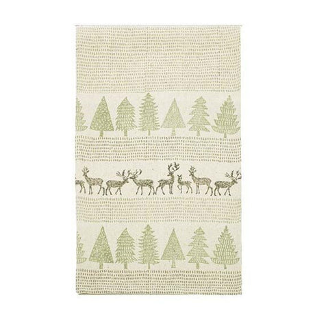 Walton & Co 180cm Forest Scene Block Print Runnner