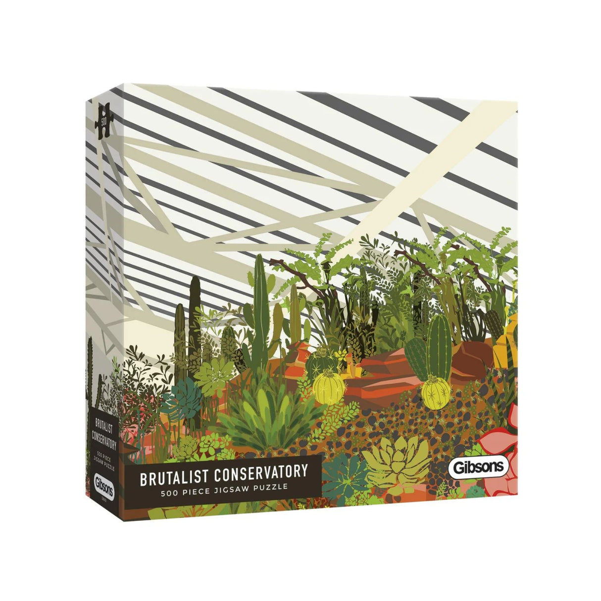 Gibsons Games 500 Piece Brutalist Conservatory Jigsaw Puzzle