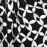 POM Bamboo Black & White Geo Print Scarf