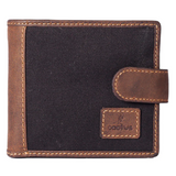 Mala Leather Black Cactus Tab Wallet