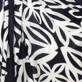 POM Bamboo Navy & White Leaf Silhouette Print Scarf