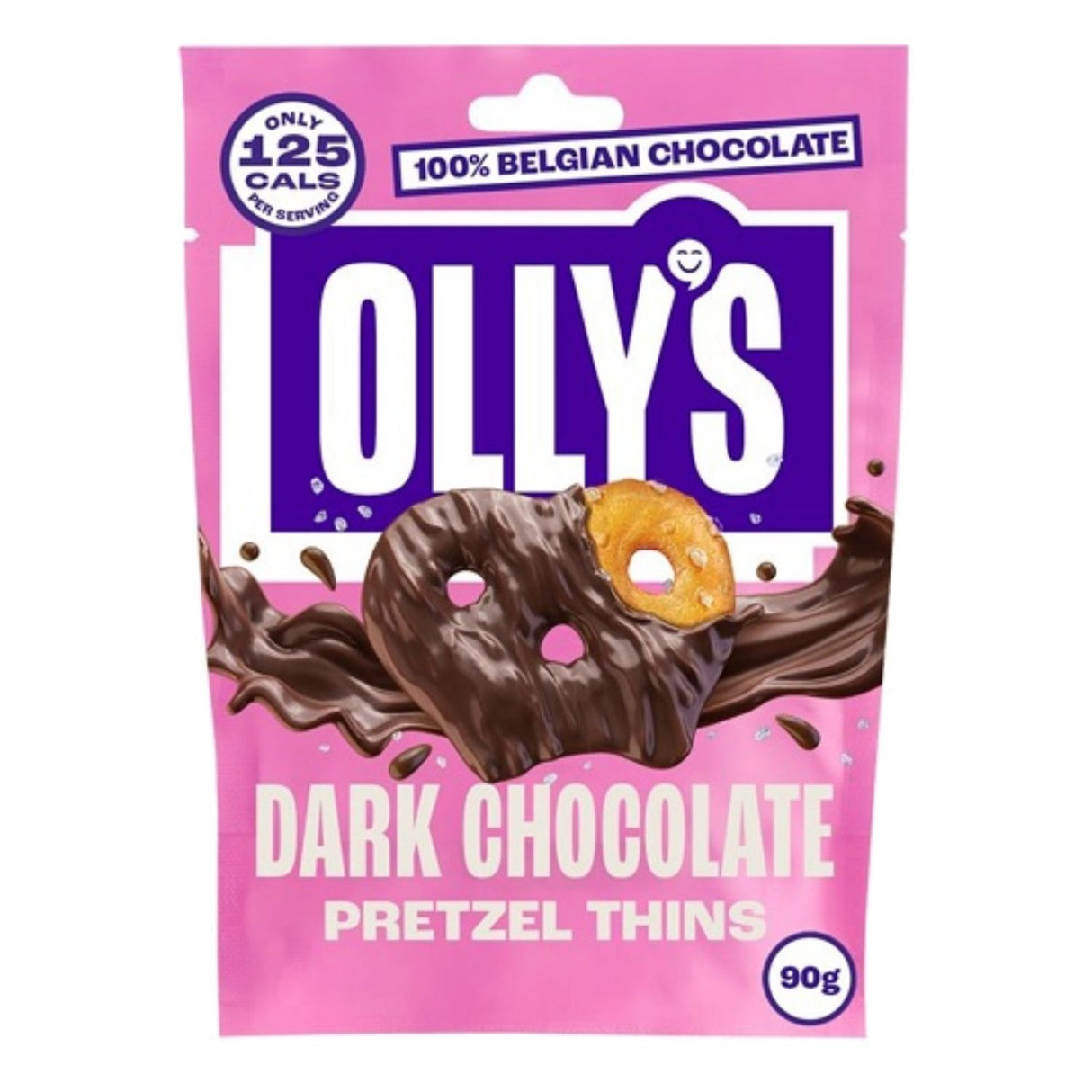 Olly's 90g Pretzels Thins Dark Chocolate - Vegan