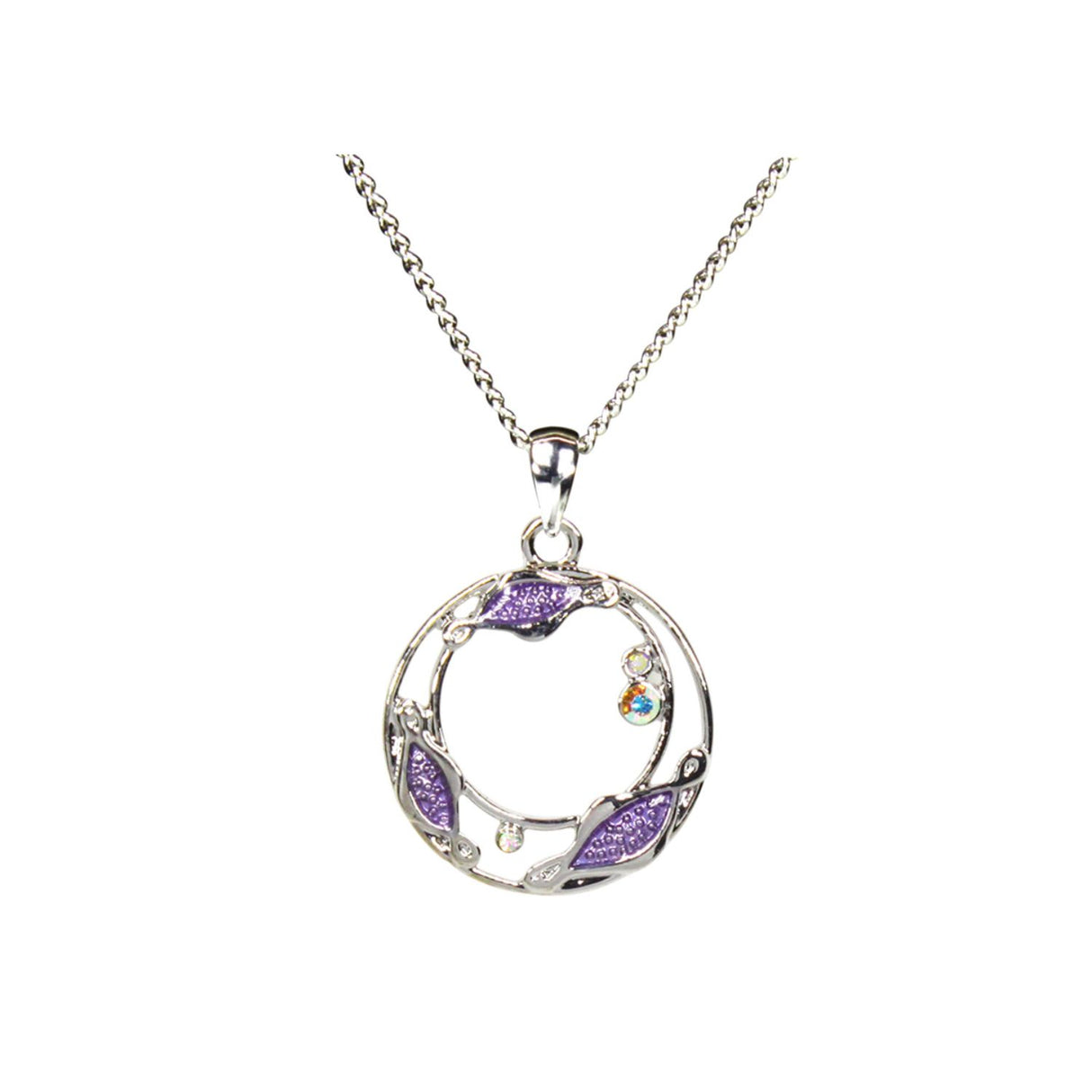Lila Jewellery Circle with Purple Enamel Pendant