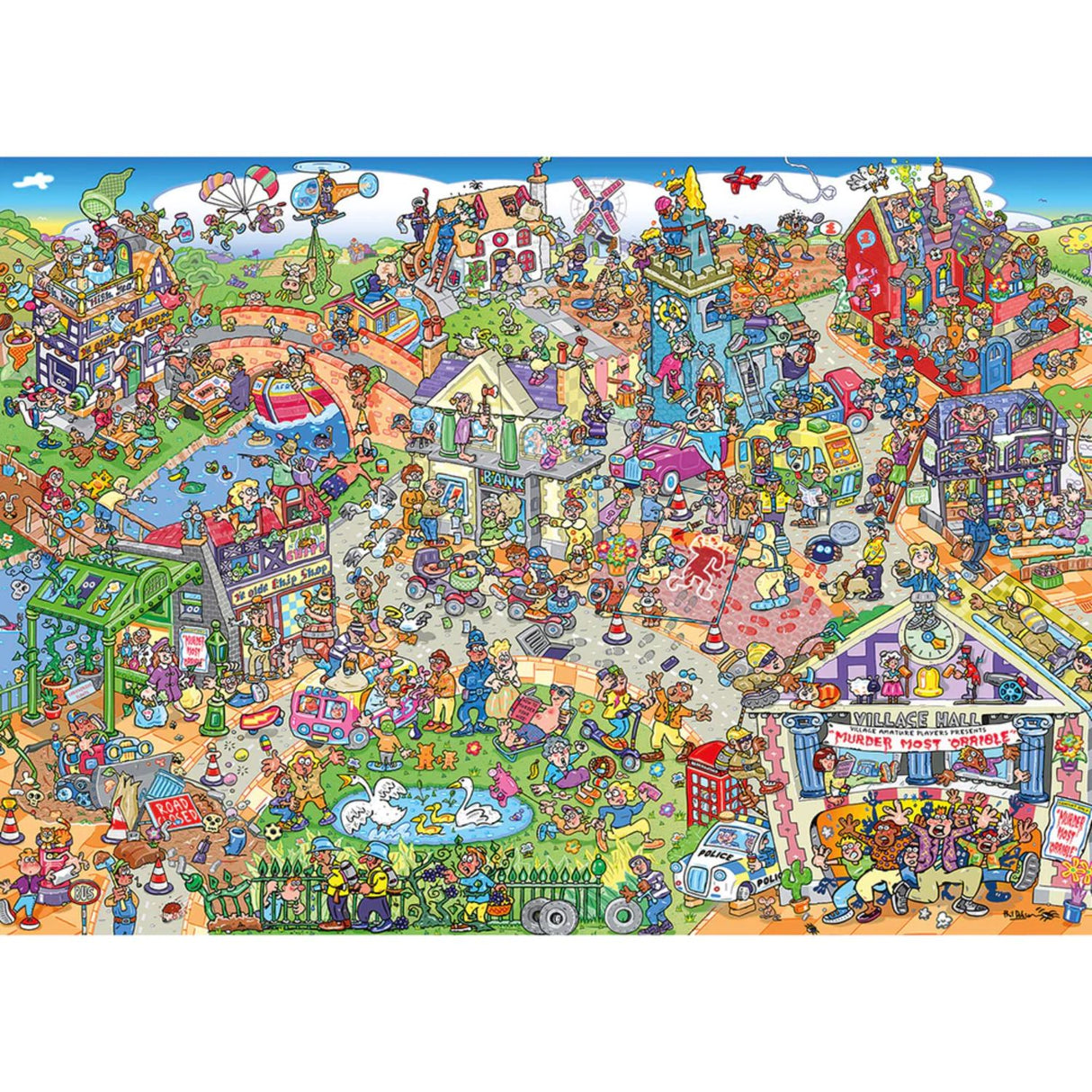 Gibsons Games 1000 Piece Jokesaws Midsummer Mayhem Jigsaw Puzzle