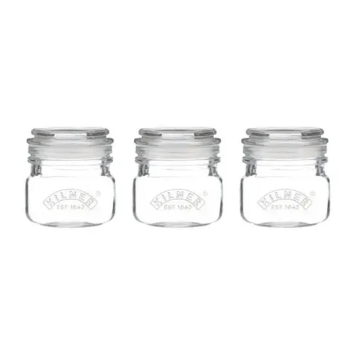 Kilner 250ml Square Push Top Jars (Set of 3)