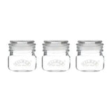 Kilner 250ml Square Push Top Jars (Set of 3)