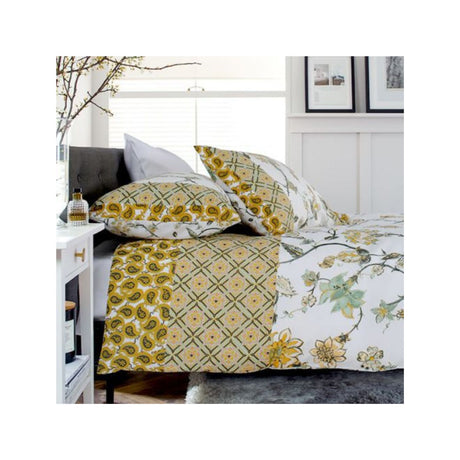 Deyongs Jacobean Single Duvet Set Sage and Gold