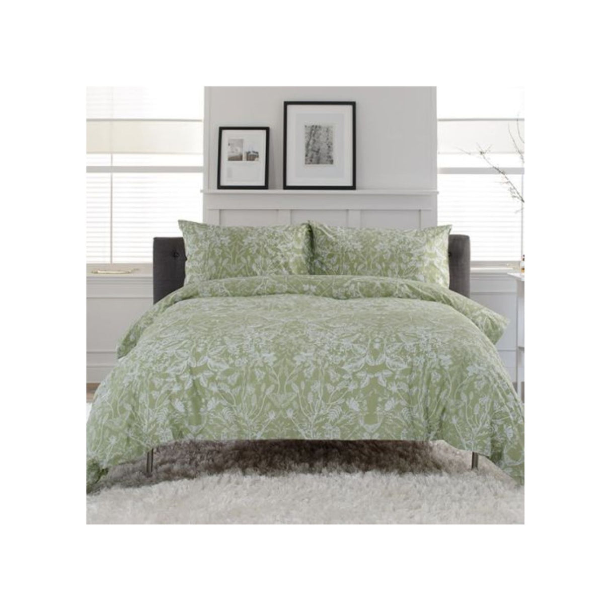 Deyongs Secret Garden Single Duvet Set Sage