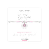 Life Charms October Birthstone Bracelet