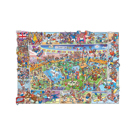 Gibsons Games 1000 Piece Jokesaws Team GB Medals In the Making Jigsaw Puzzle