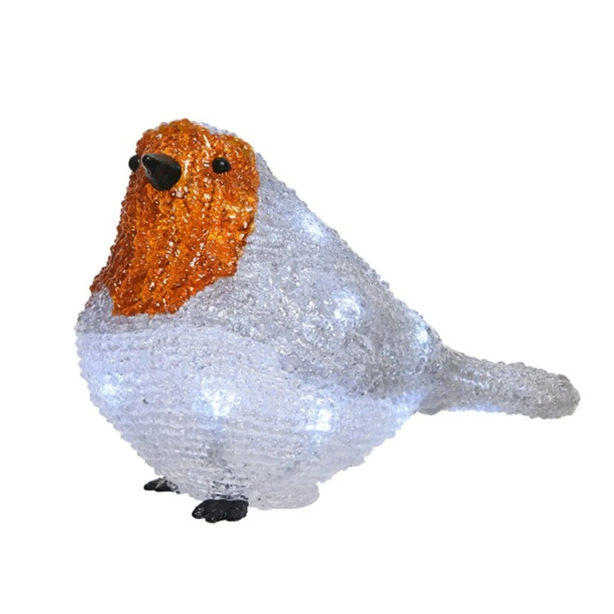 Lumineo 21cm Cool White LED Acrylic Outdoor Robin