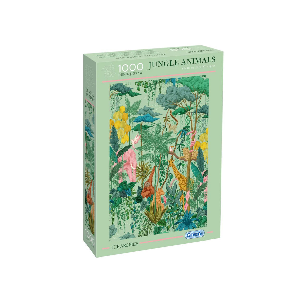 Gibsons Games 1000 Piece The Art File Jungle Animals Jigsaw Puzzle